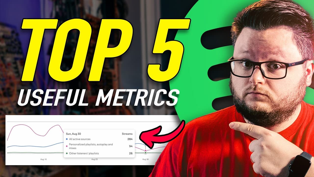 The 5 MOST Useful Spotify For Artists Metrics YouTube thumbnail