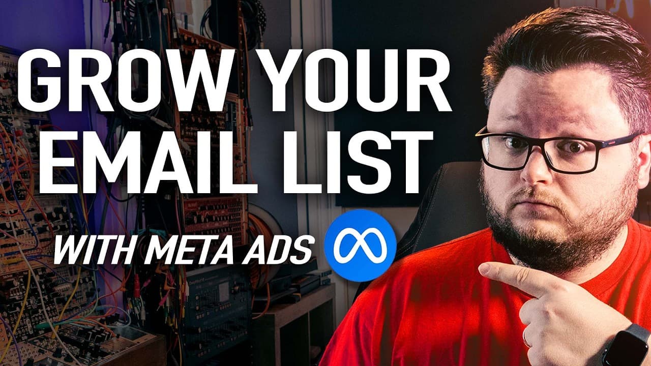 How to OWN Your Audience as a Music Artist (Grow Your Email List with Meta Ads) YouTube thumbnail