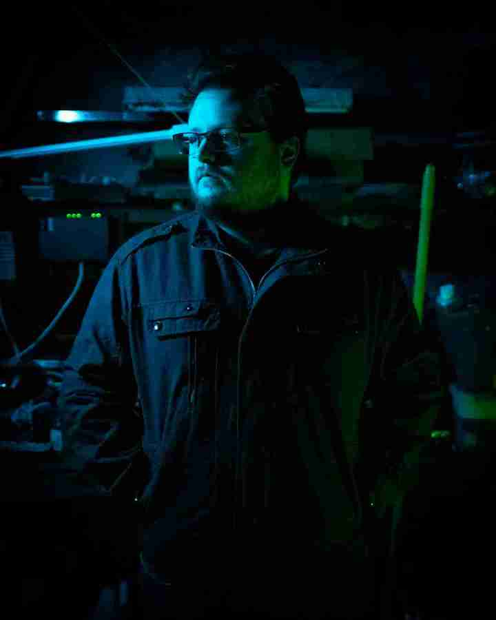 Andrew Southworth in the studio