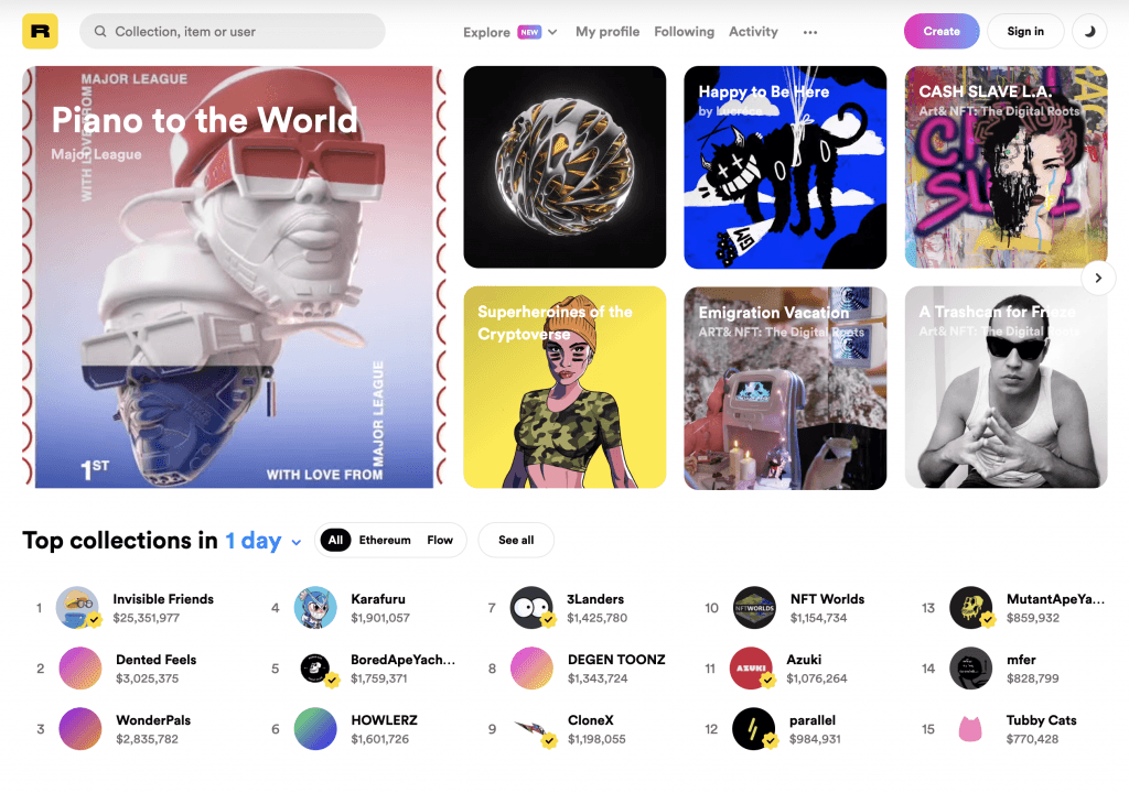 Rarible Tezos Music NFT