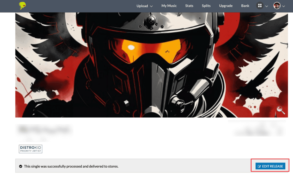 How to remove the old release in DistroKid