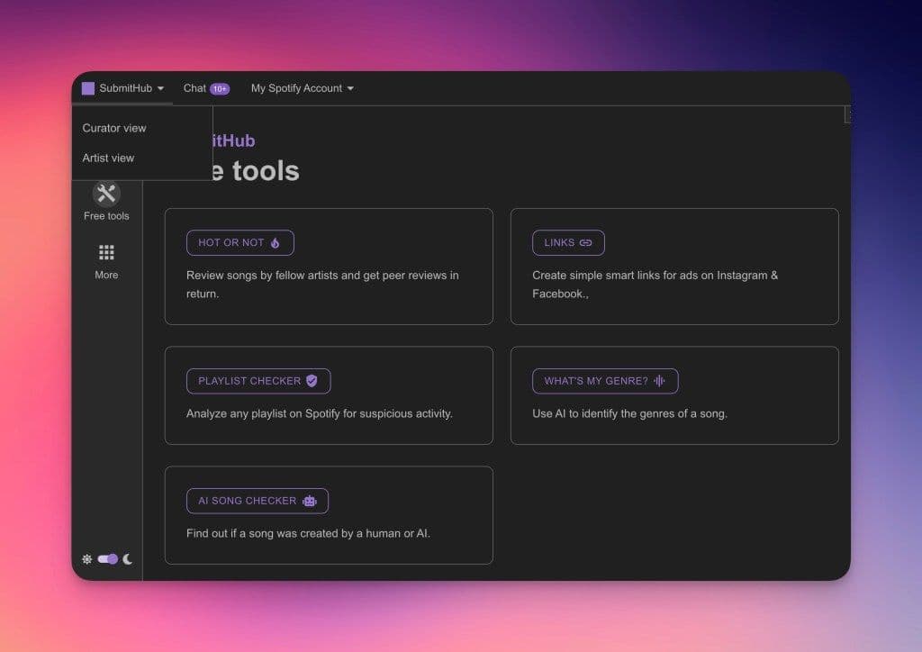 SubmitHub free tools