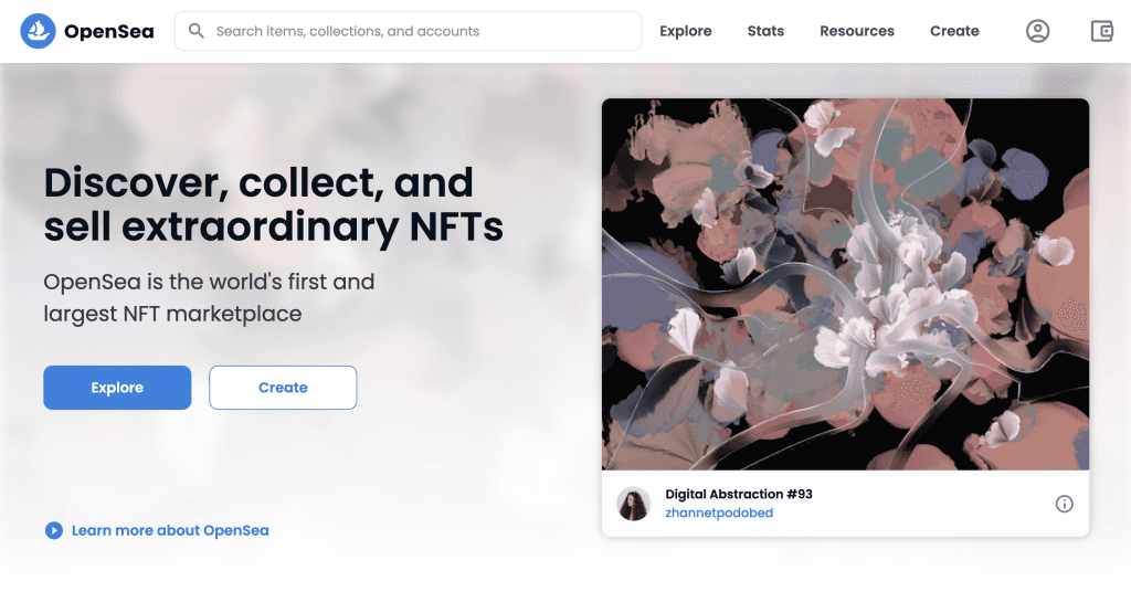 OpenSea music NFTs