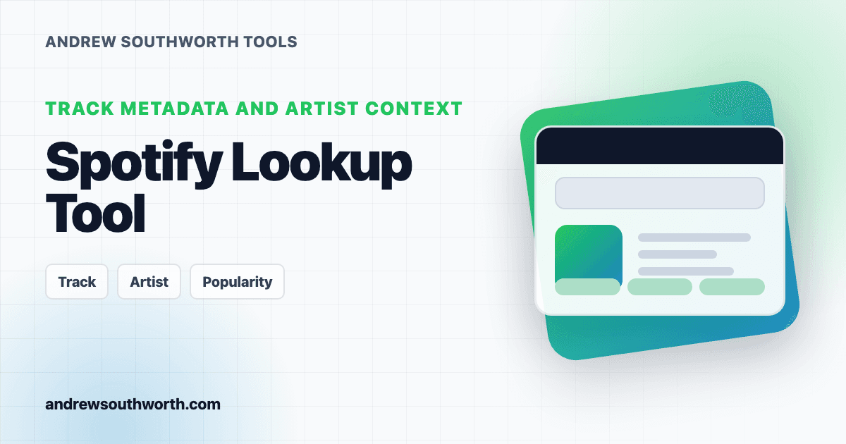 Spotify Lookup Tool thumbnail