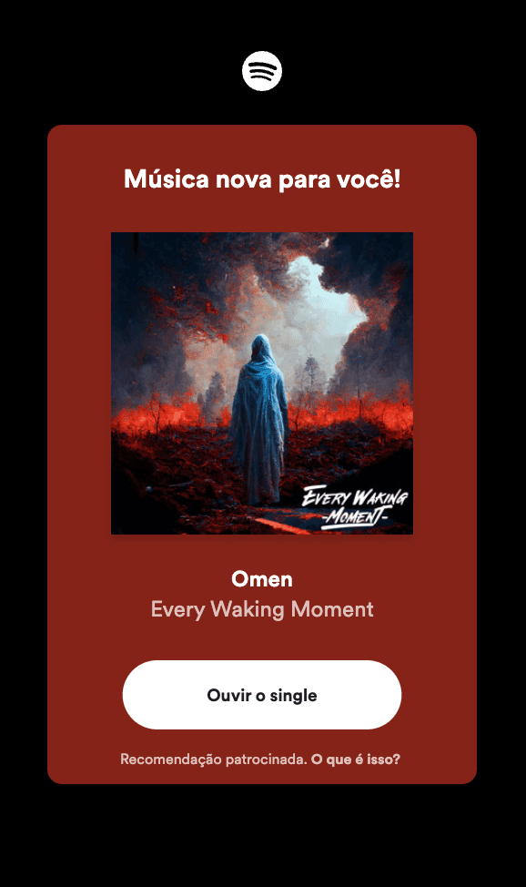 Spotify marquee example in Brazil