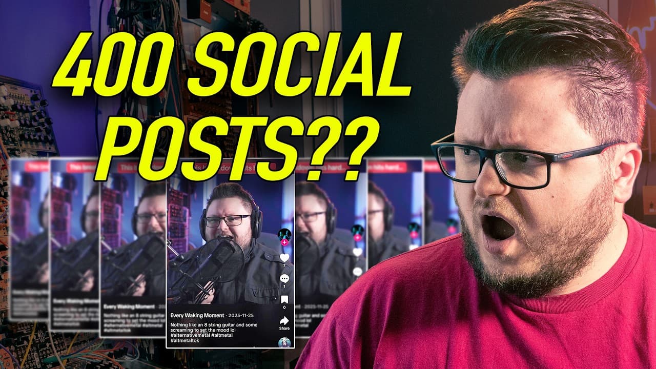 I Posted 400+ Times on Social Media in 5 Weeks to Promote My Music (was it worth it?) YouTube thumbnail